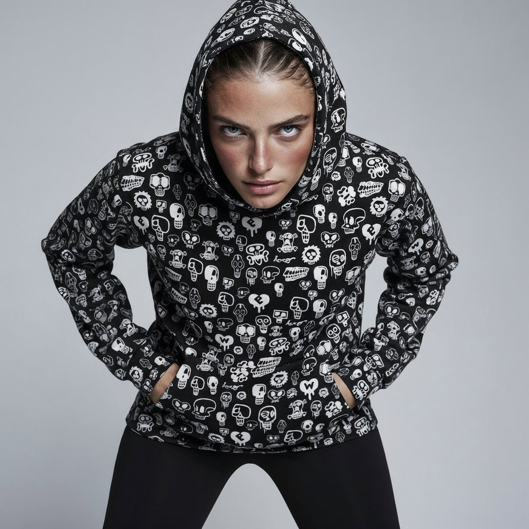 Black Skull Unisex Hoodie - Design Hero