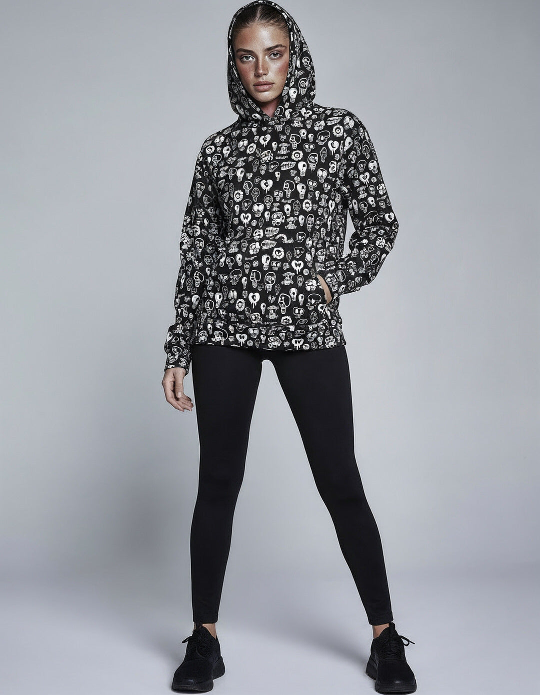 Black Skull Unisex Hoodie