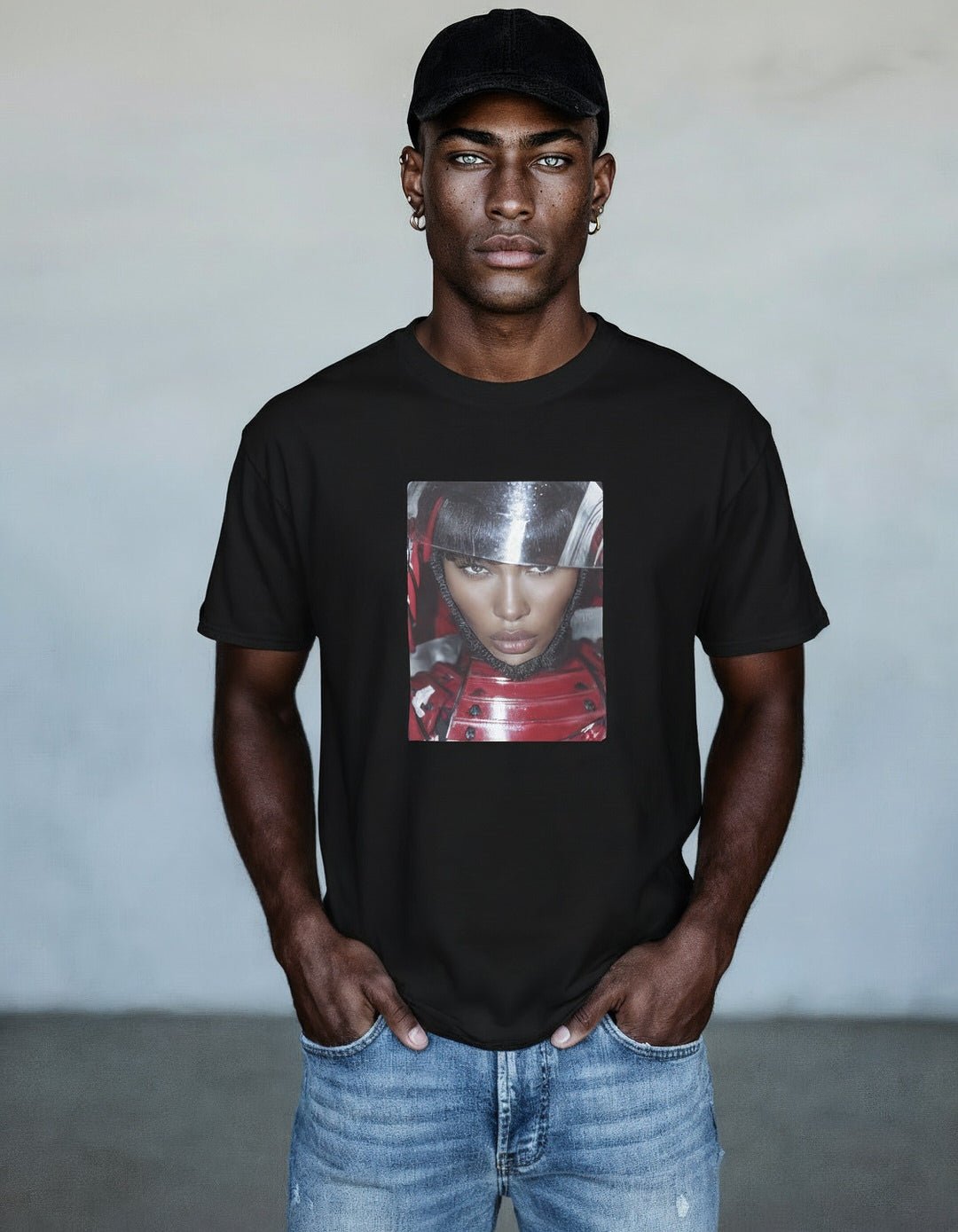 Blood Shadow – Cyber Samurai Unisex Tee - Design Hero