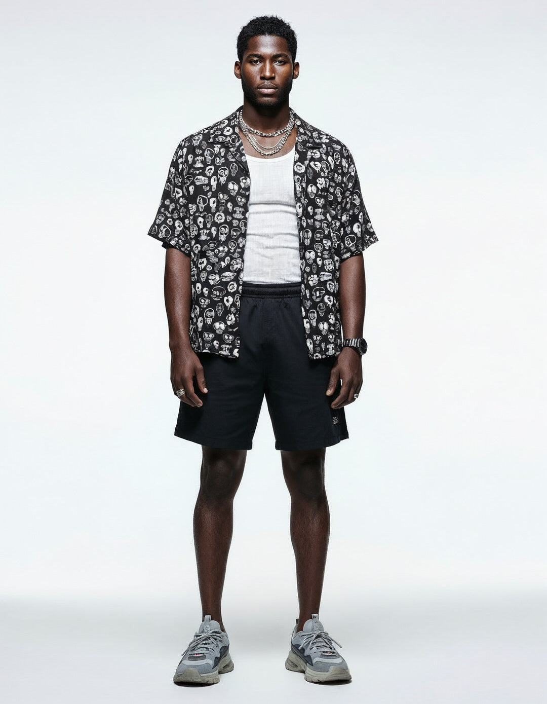 SKULL — Unisex Button Shirt