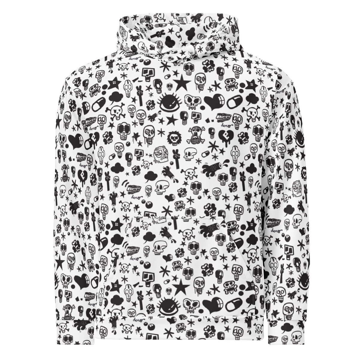 Skulls Hoodie | Unisex Skull Print Hoodie | DesignHero Shop