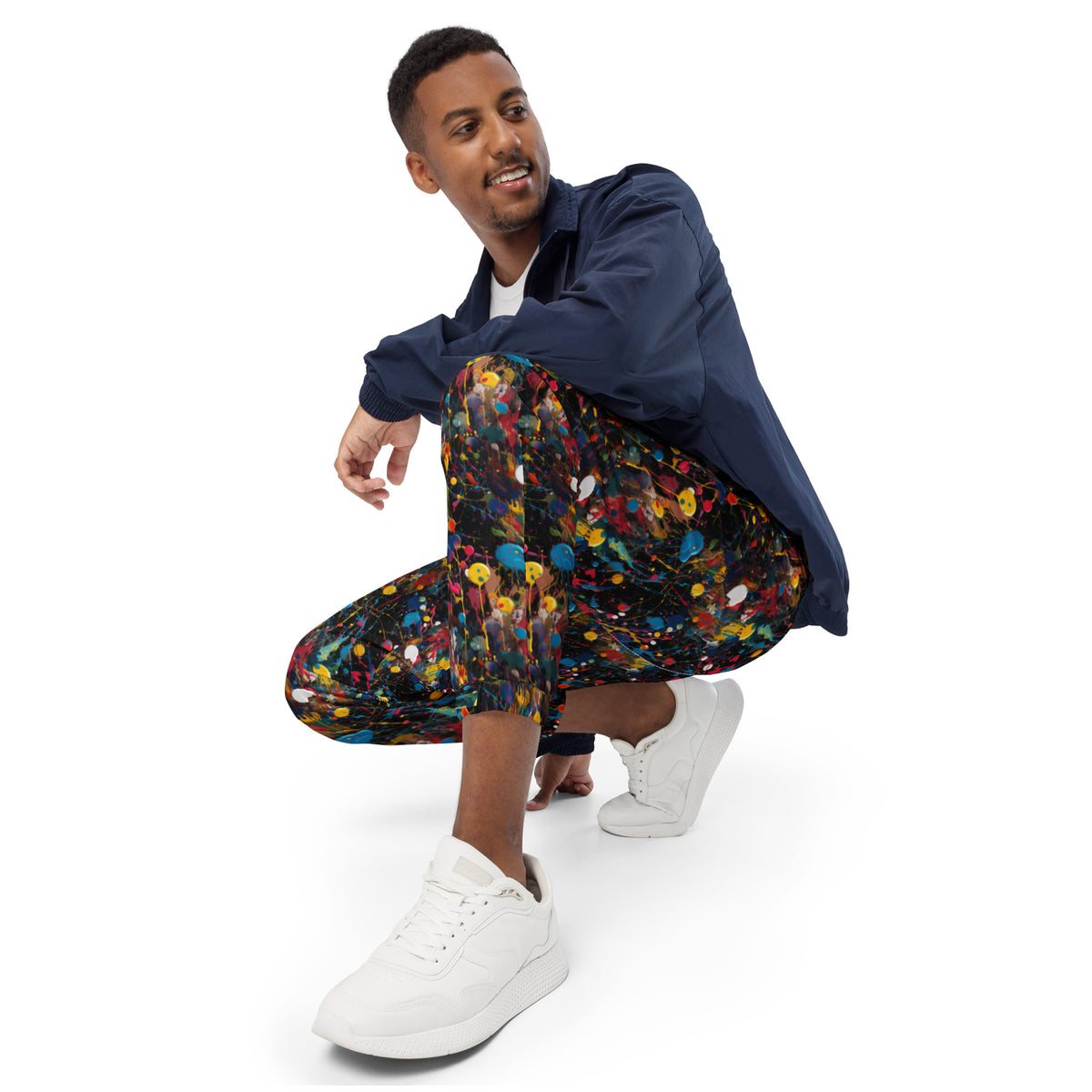 HERO Unisex Spray Paint Print Track Pants: Express Your Artistic Style - Design Hero