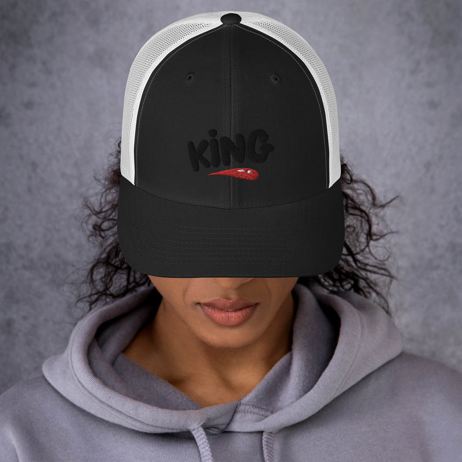 "King" Trucker Cap design by Hero. - Design Hero