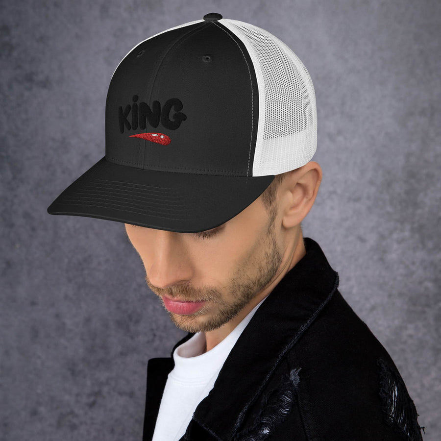 "King" Trucker Cap design by Hero. - Design Hero