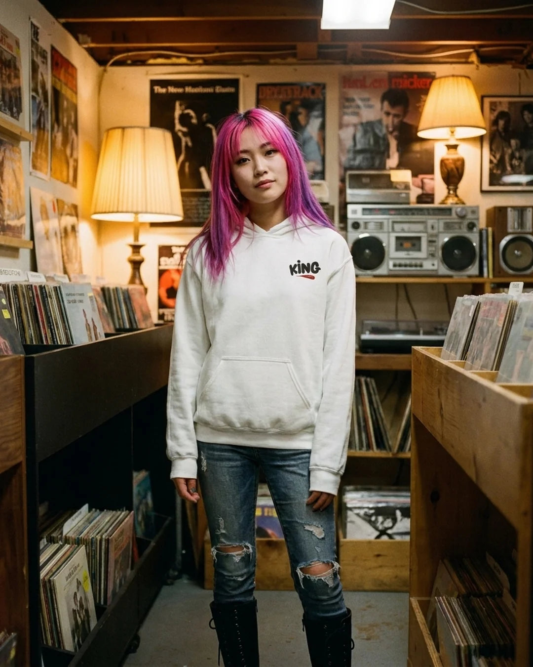 King Hooded Sweatshirt by Design Hero – lifestyle