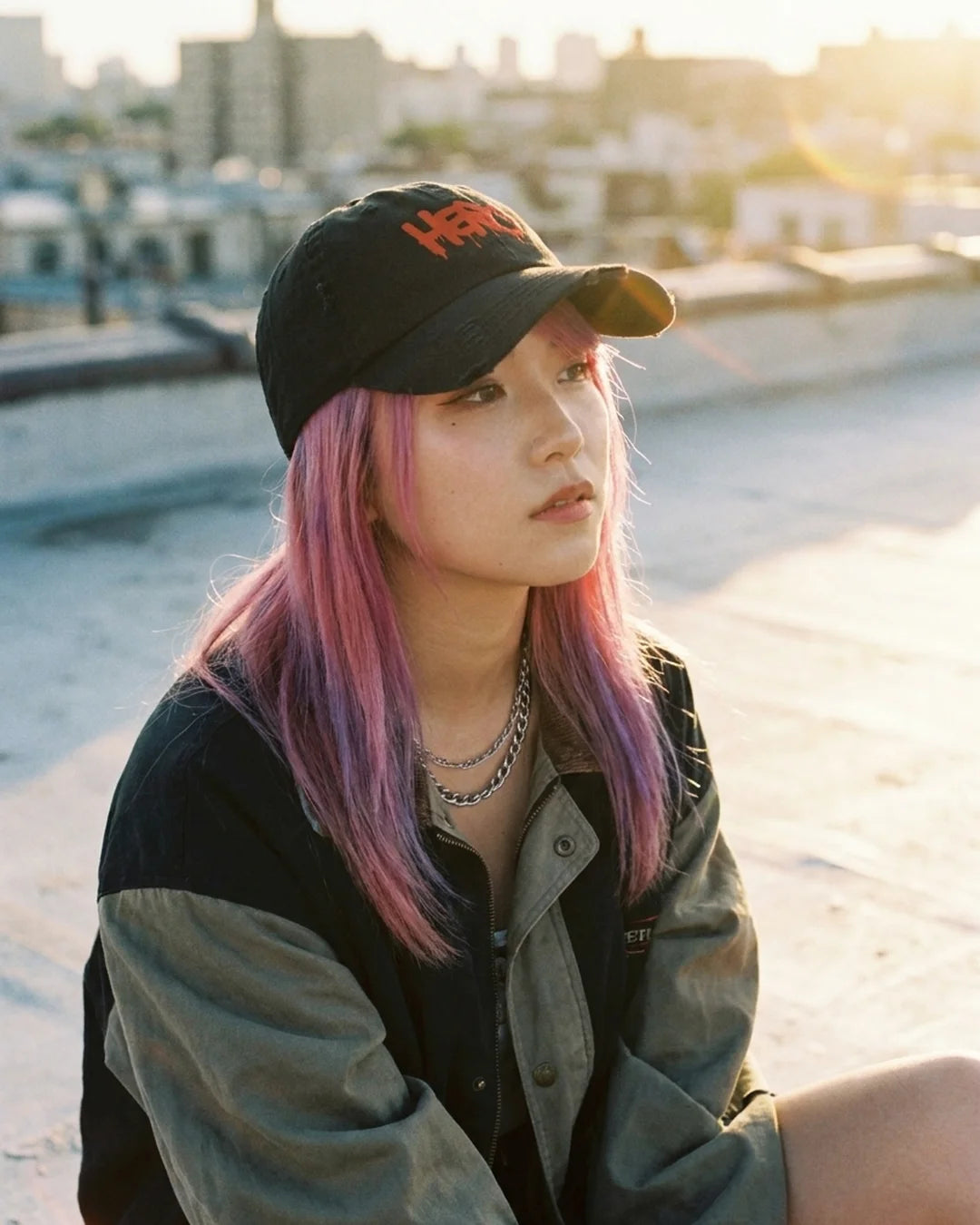 Hero Distressed Dad Hat by Design Hero – lifestyle