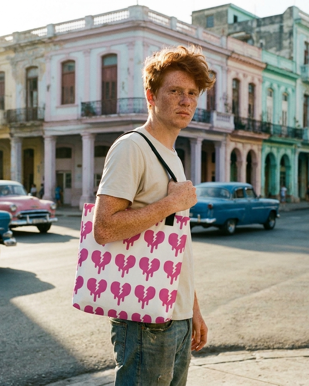 Broken Heart Tote Bag | Unique Design by Hero by Design Hero – lifestyle