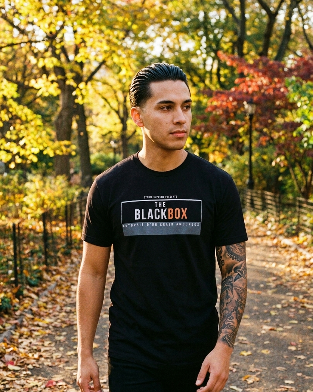 The Black Box" Unisex's classic tee by Design Hero – lifestyle
