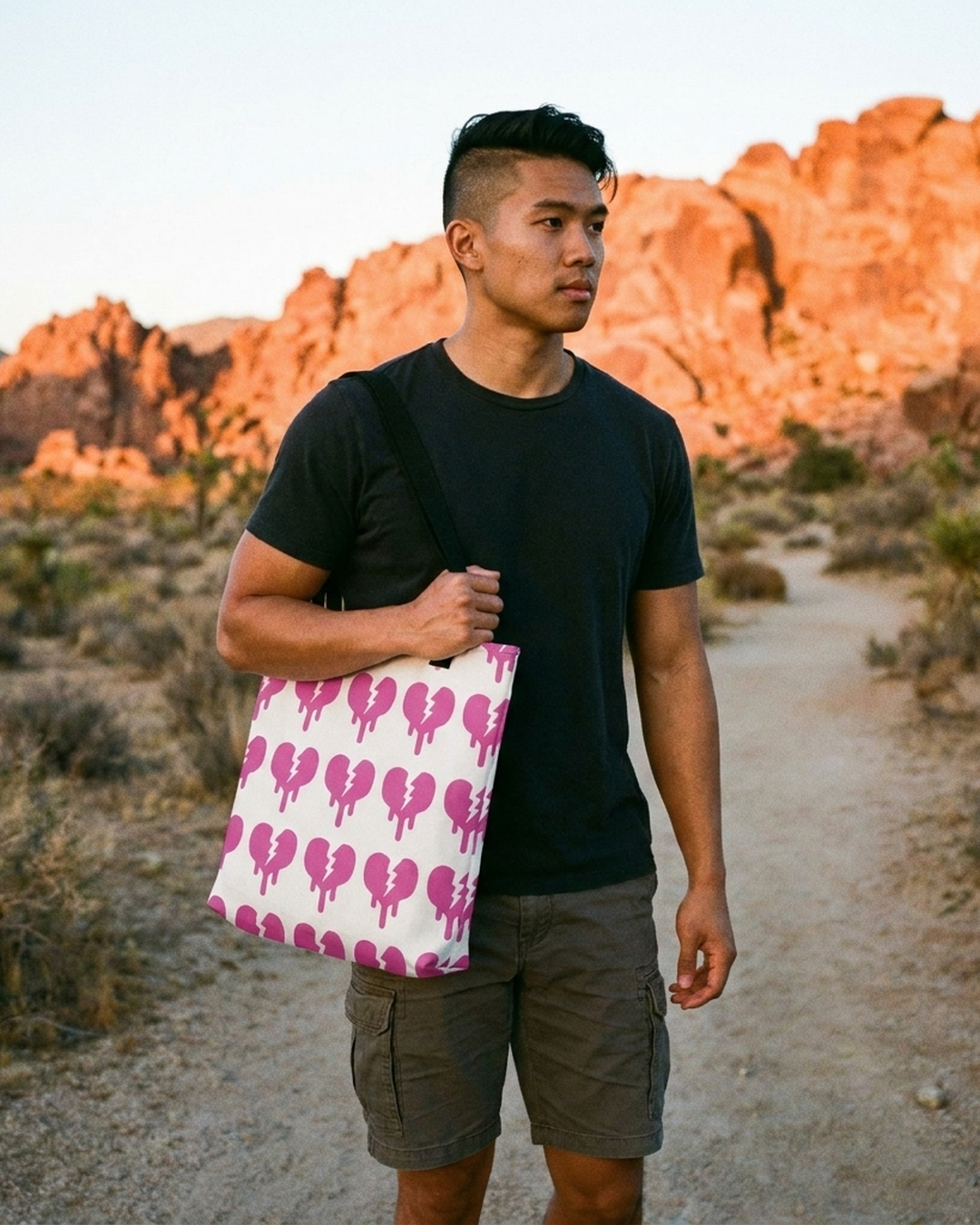 Broken Heart Tote Bag | Unique Design by Hero by Design Hero – lifestyle