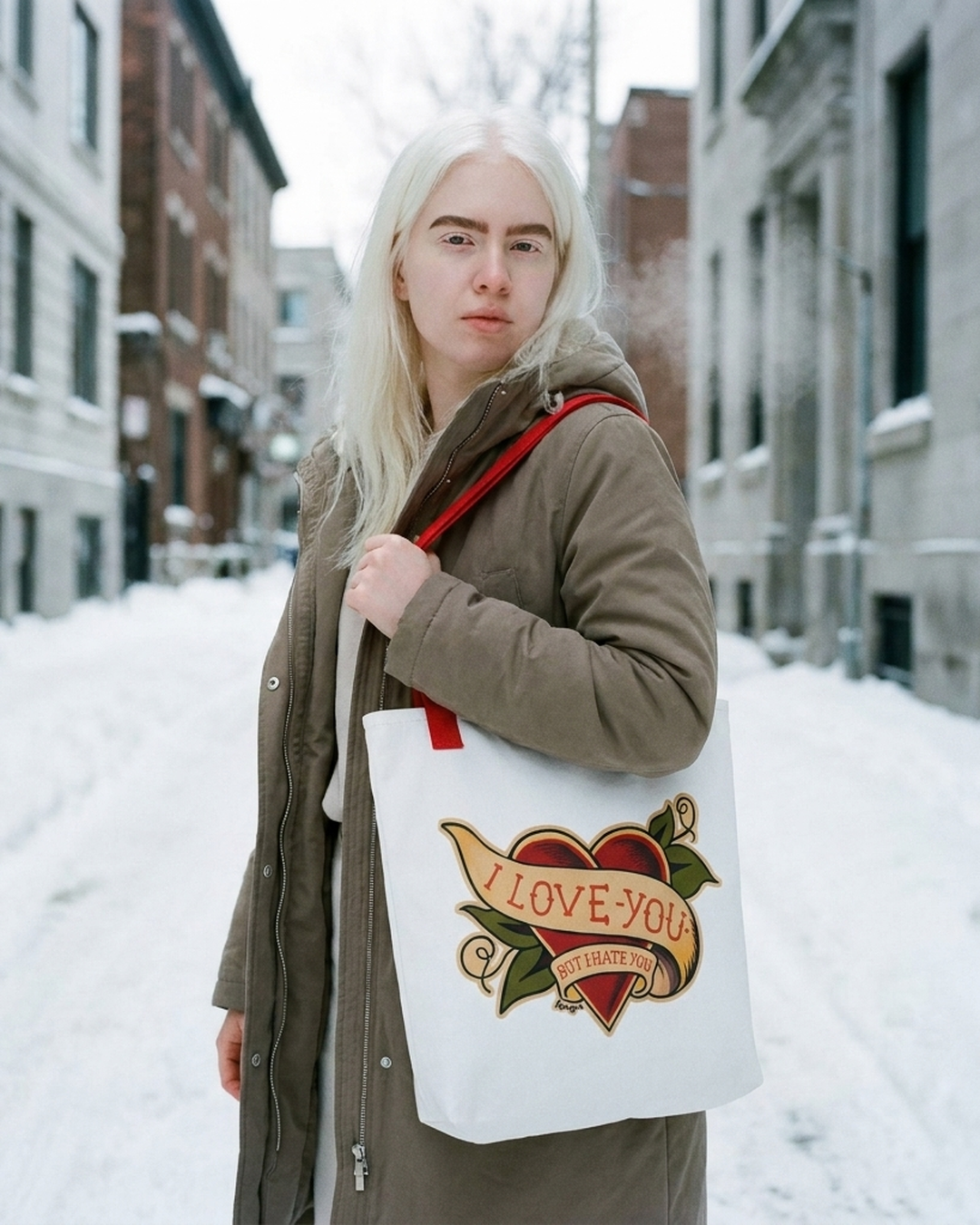 I Love You But I Hate You Tote Bag - Designer Fashion Tote by Design Hero – lifestyle