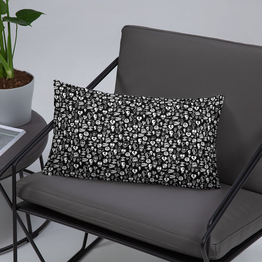 "Skulls" Basic Pillow by design hero. - shop.designhero