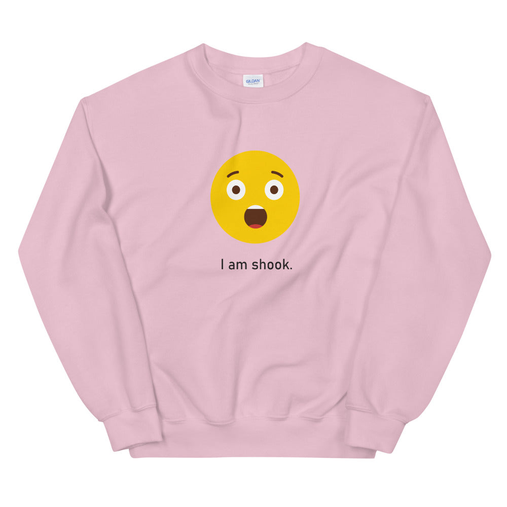 "I am Shook" Unisex Emoji Sweatshirt - shop.designhero
