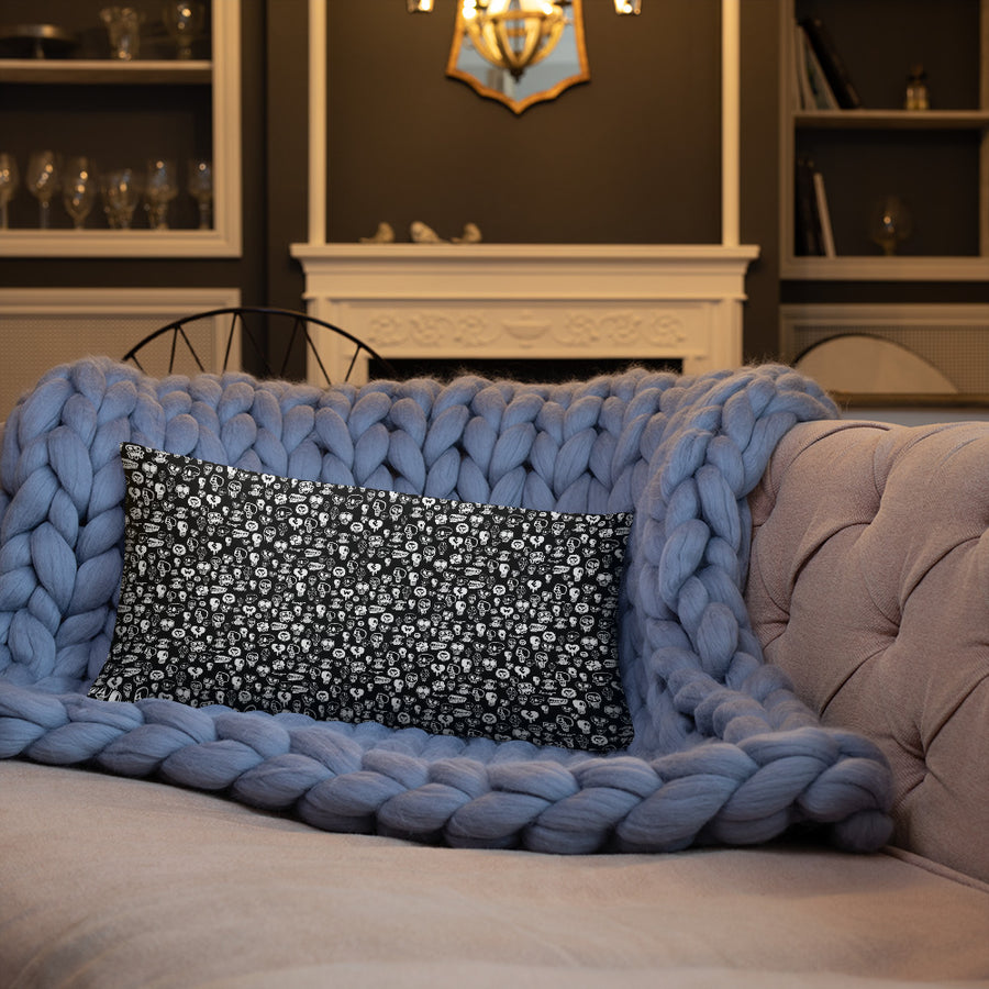 "Skulls" Basic Pillow by design hero. - shop.designhero