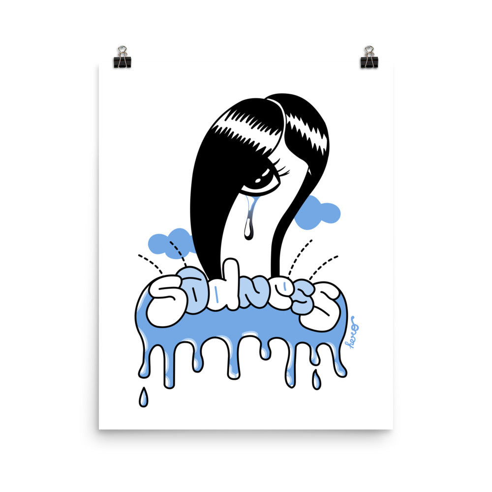 "Sadness" a poster design by Hero. - shop.designhero