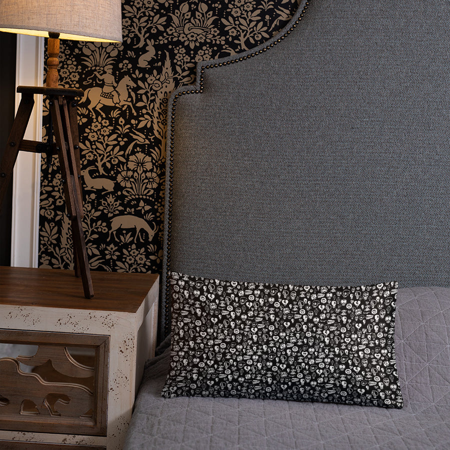 "Skulls" Basic Pillow by design hero. - shop.designhero