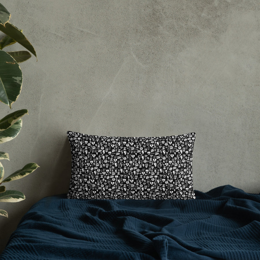 "Skulls" Basic Pillow by design hero. - shop.designhero