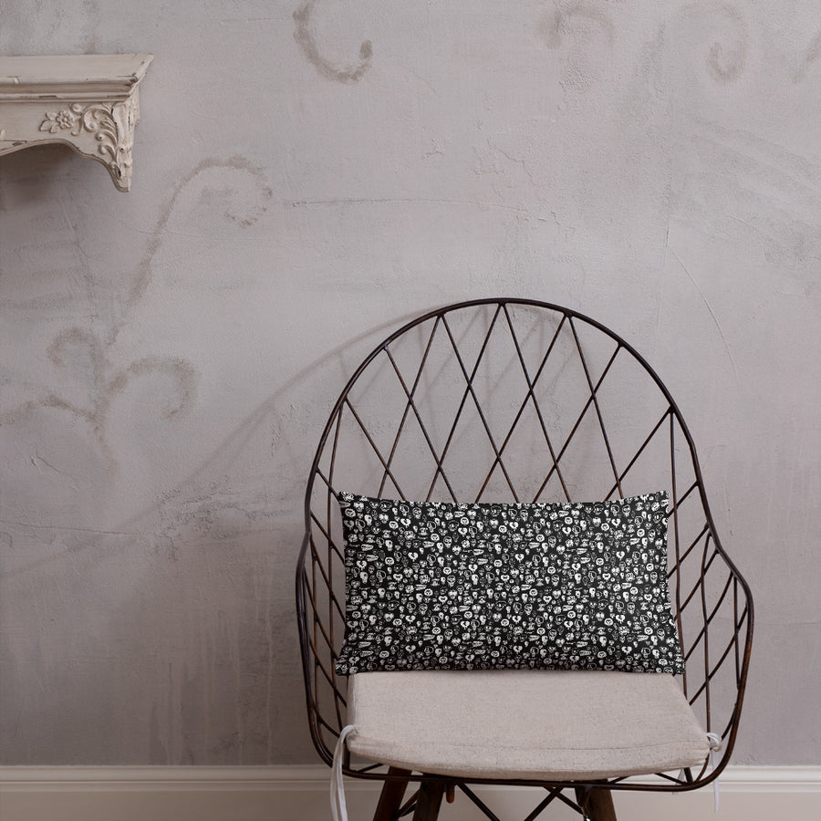 "Skulls" Basic Pillow by design hero. - shop.designhero