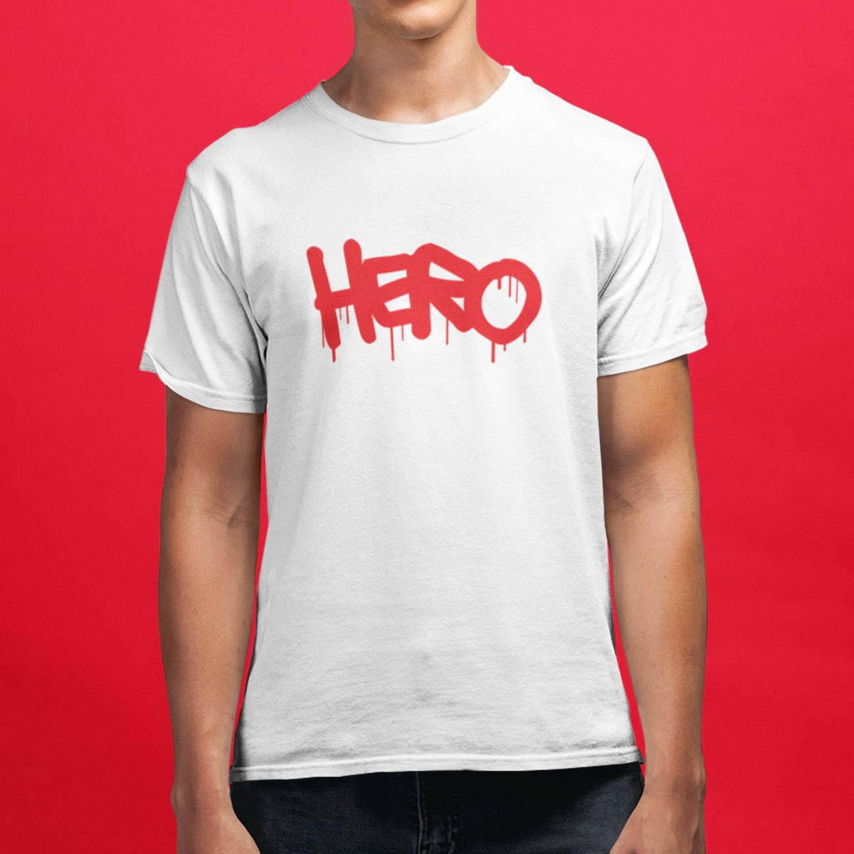 "Hero" Short - Sleeve Unisex T-Shirt design by Hero. - Design Hero
