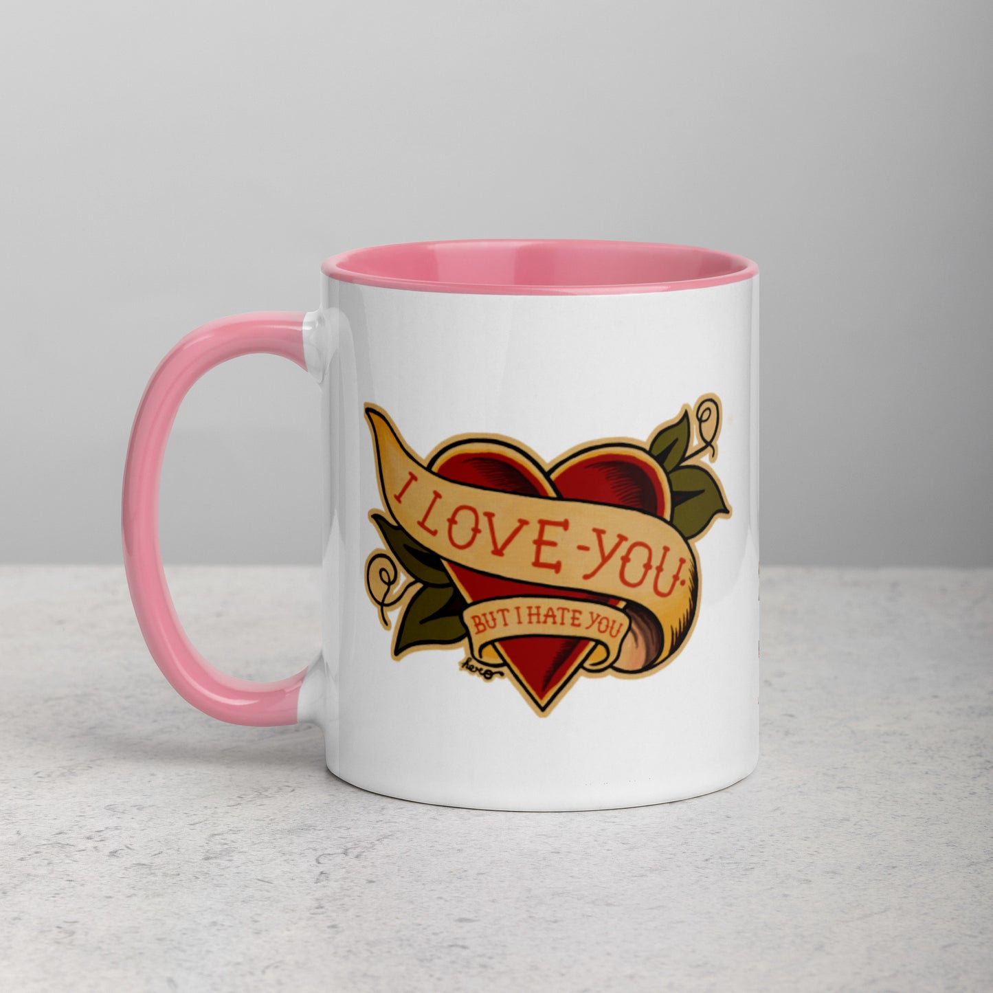 “I love you but I hate you” Mug with Color Inside - Design Hero