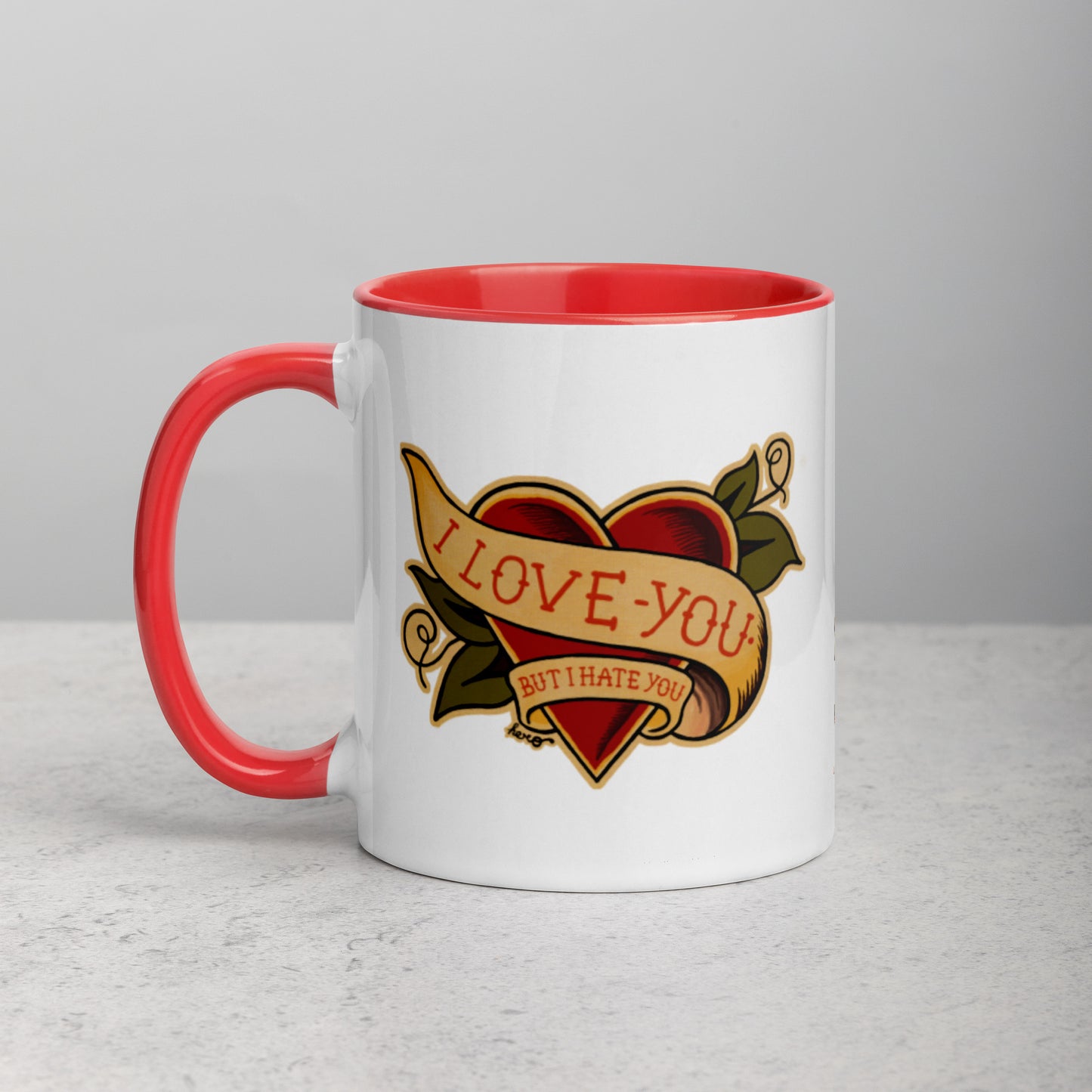 “I love you but I hate you” Mug with Color Inside - Design Hero