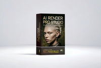 AI Render Pro Studio product artwork - full AI film production suite that runs in your browser