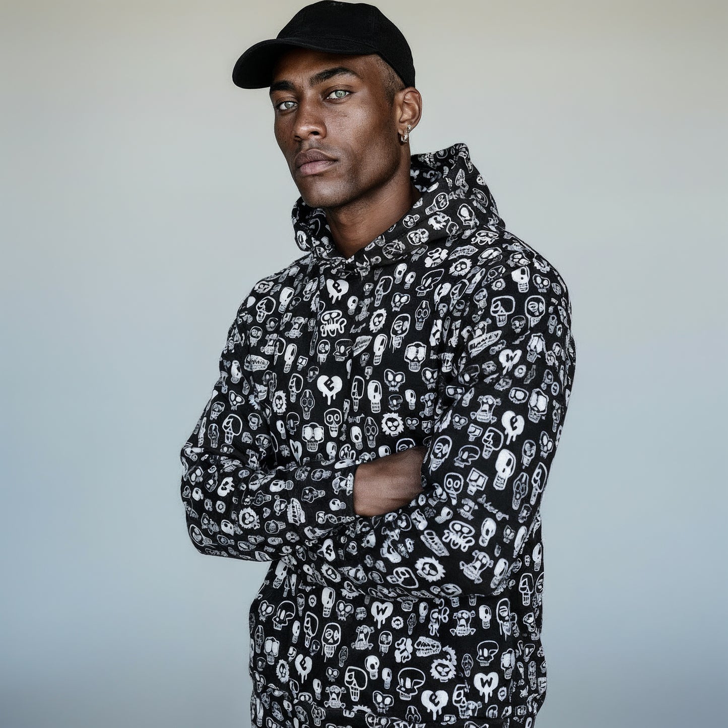 Black Skull Unisex Hoodie