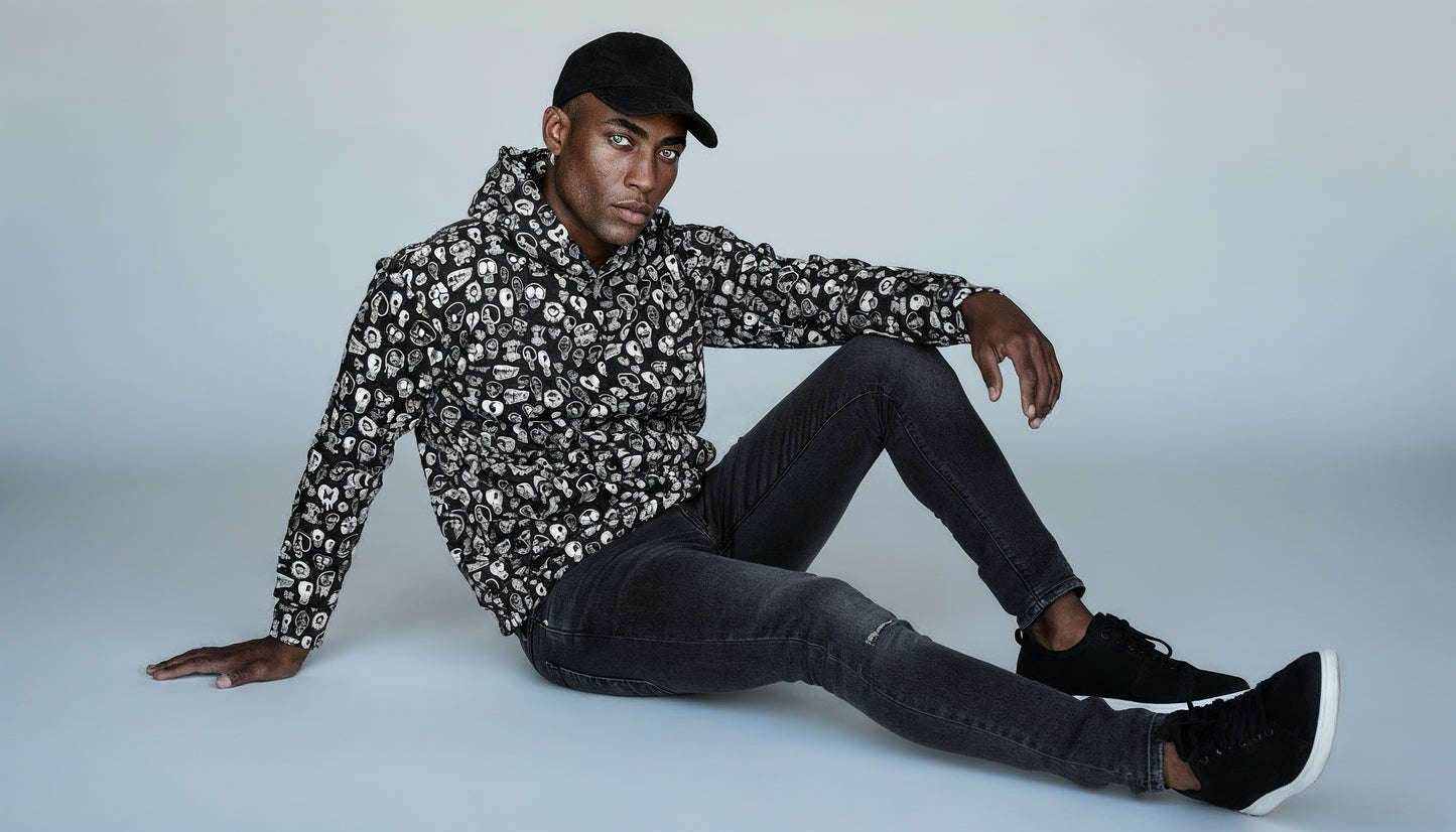 Black Skull Unisex Hoodie