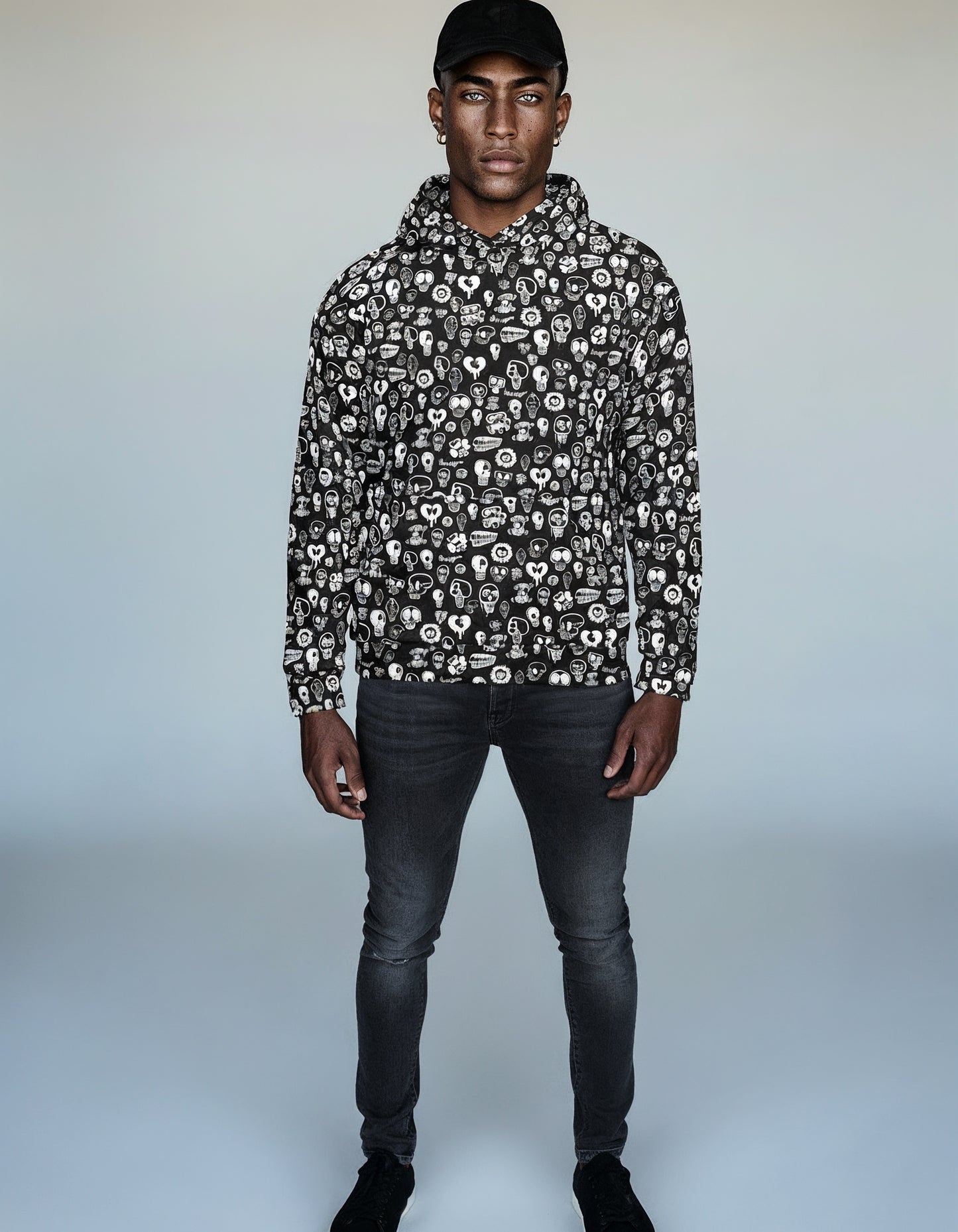 Black Skull Unisex Hoodie