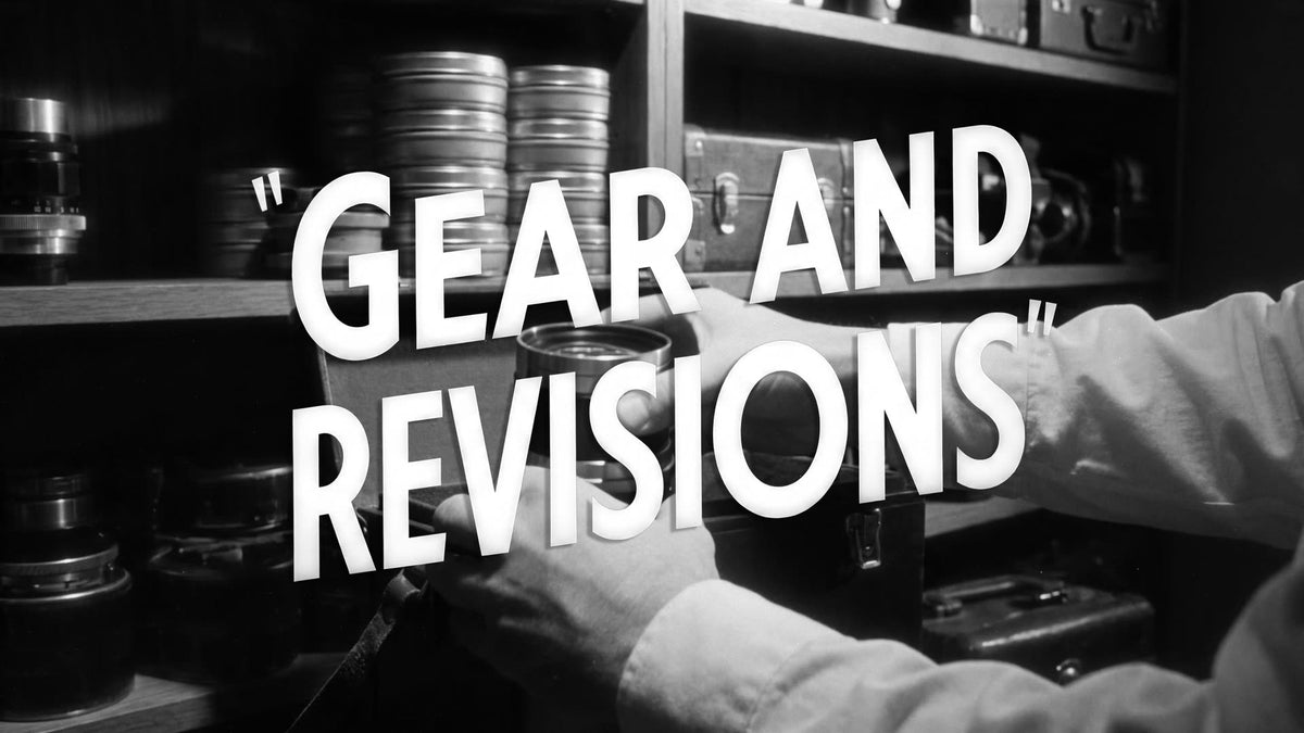 Gear and Revisions — swap the camera package, watch the number move