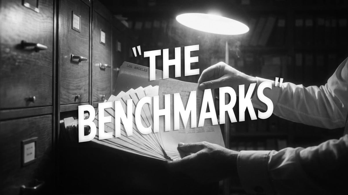 The Benchmarks — where your rates sit against your market