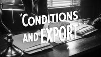 Conditions and Export — terms, schedule, cancellation, all on the quote