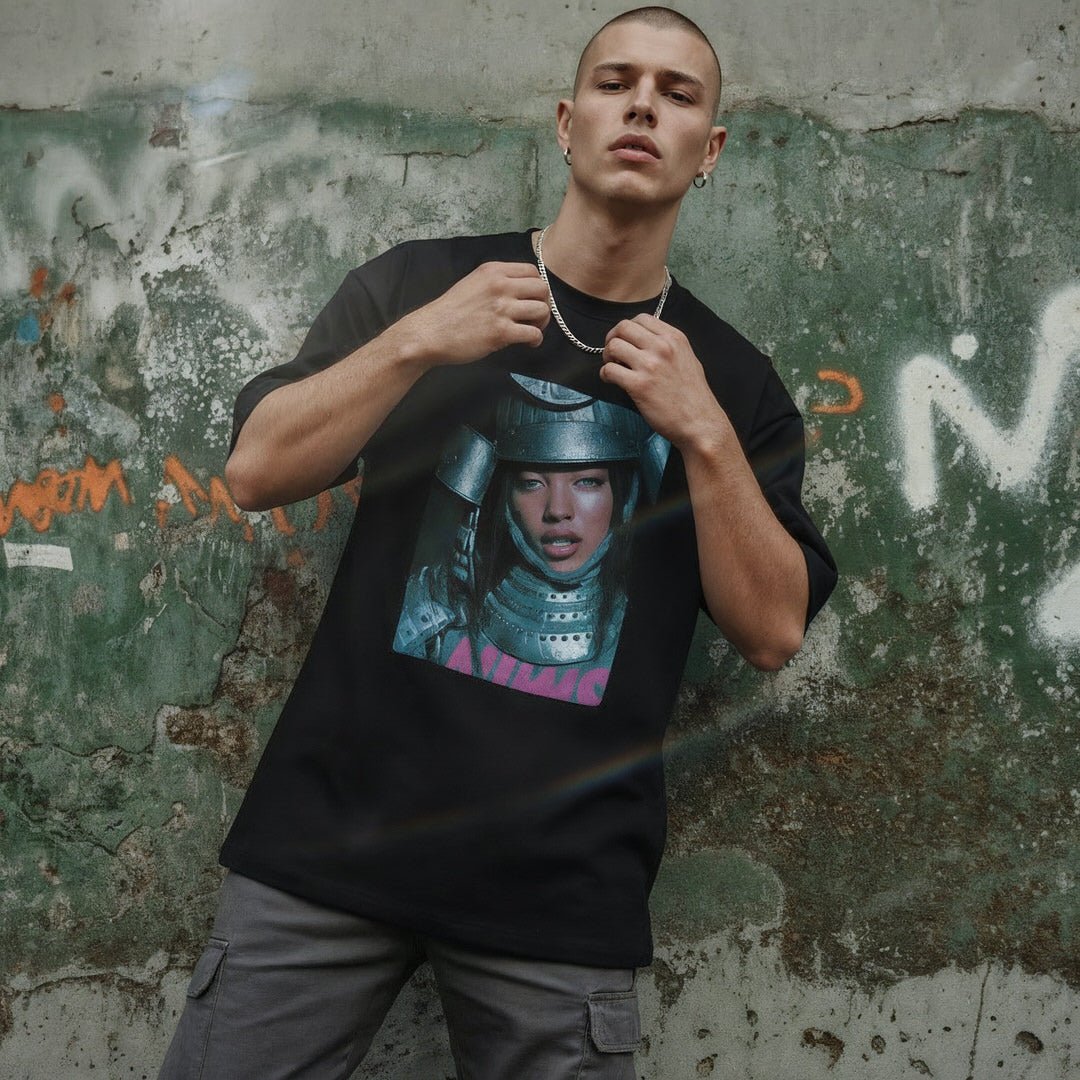 Steel Ghost – Cyber Samurai Unisex Tee - Design Hero