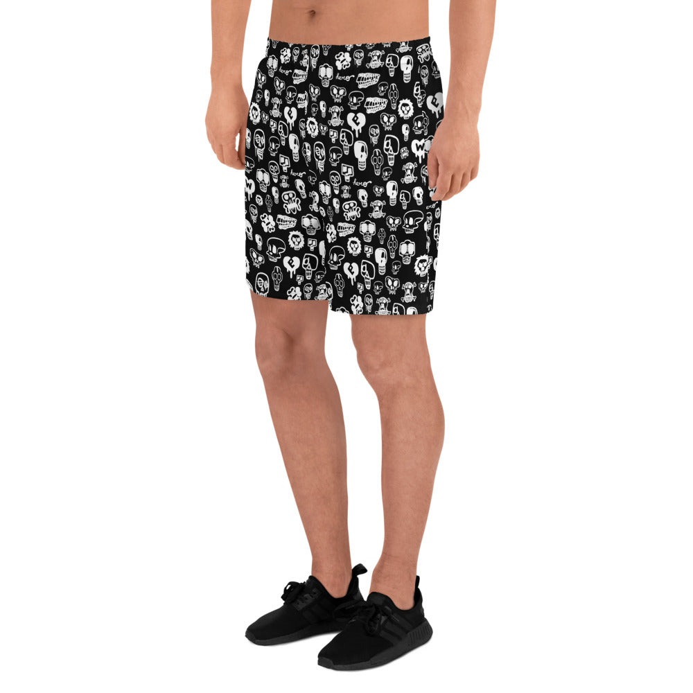 HERO Skulls All-Over Print Recycled Athletic Short - Design Hero