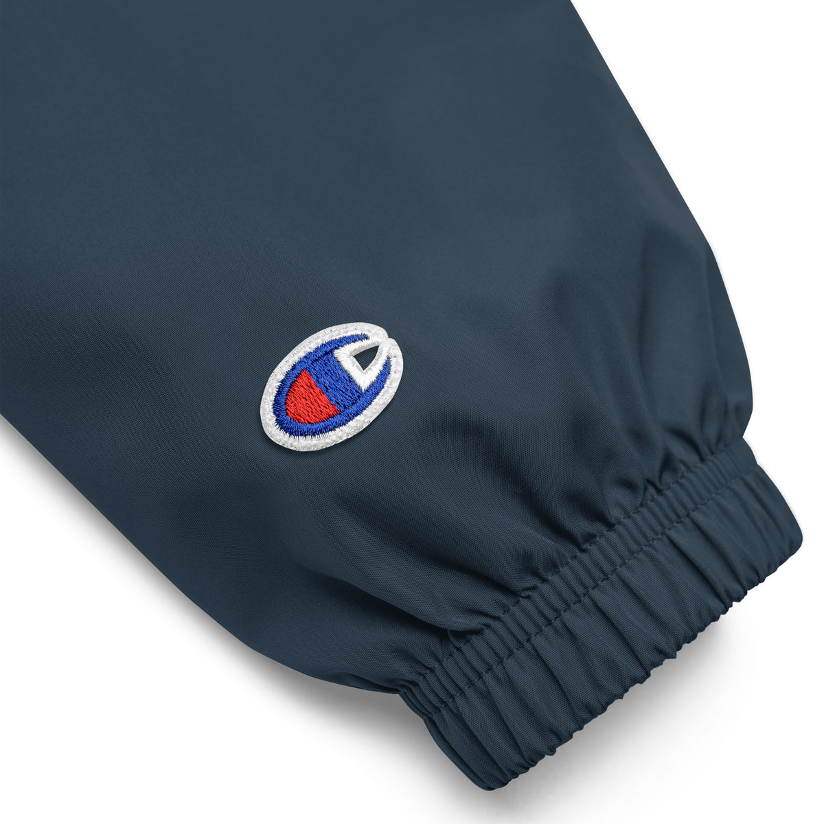 "Broken heart" Embroidered Champion Packable Jacket design by Hero. - Design Hero