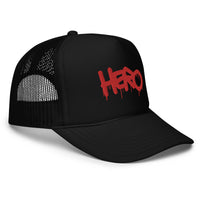 HERO Foam Trucker Hat – Unisex Trucker Hat Adjustable Cap - Design Hero