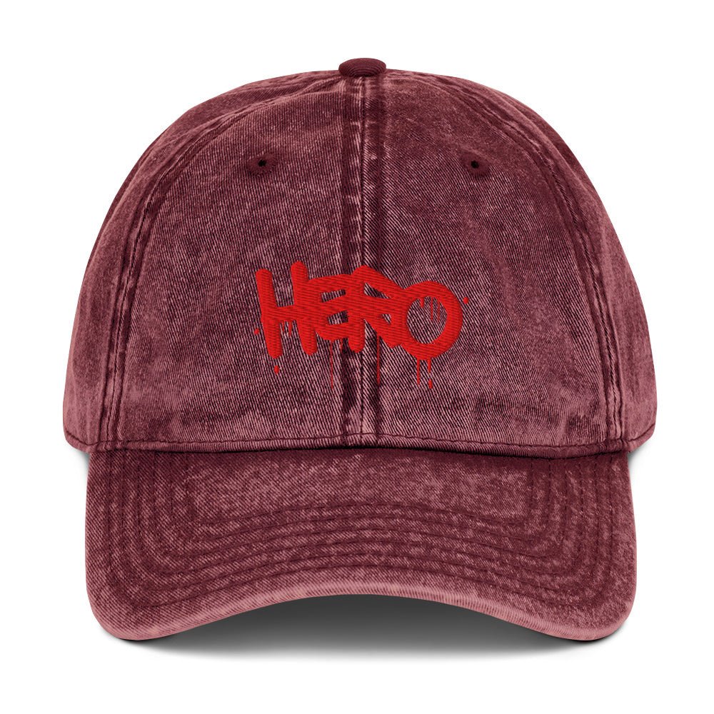 "Hero" Vintage Cotton Twill Cap - Design Hero