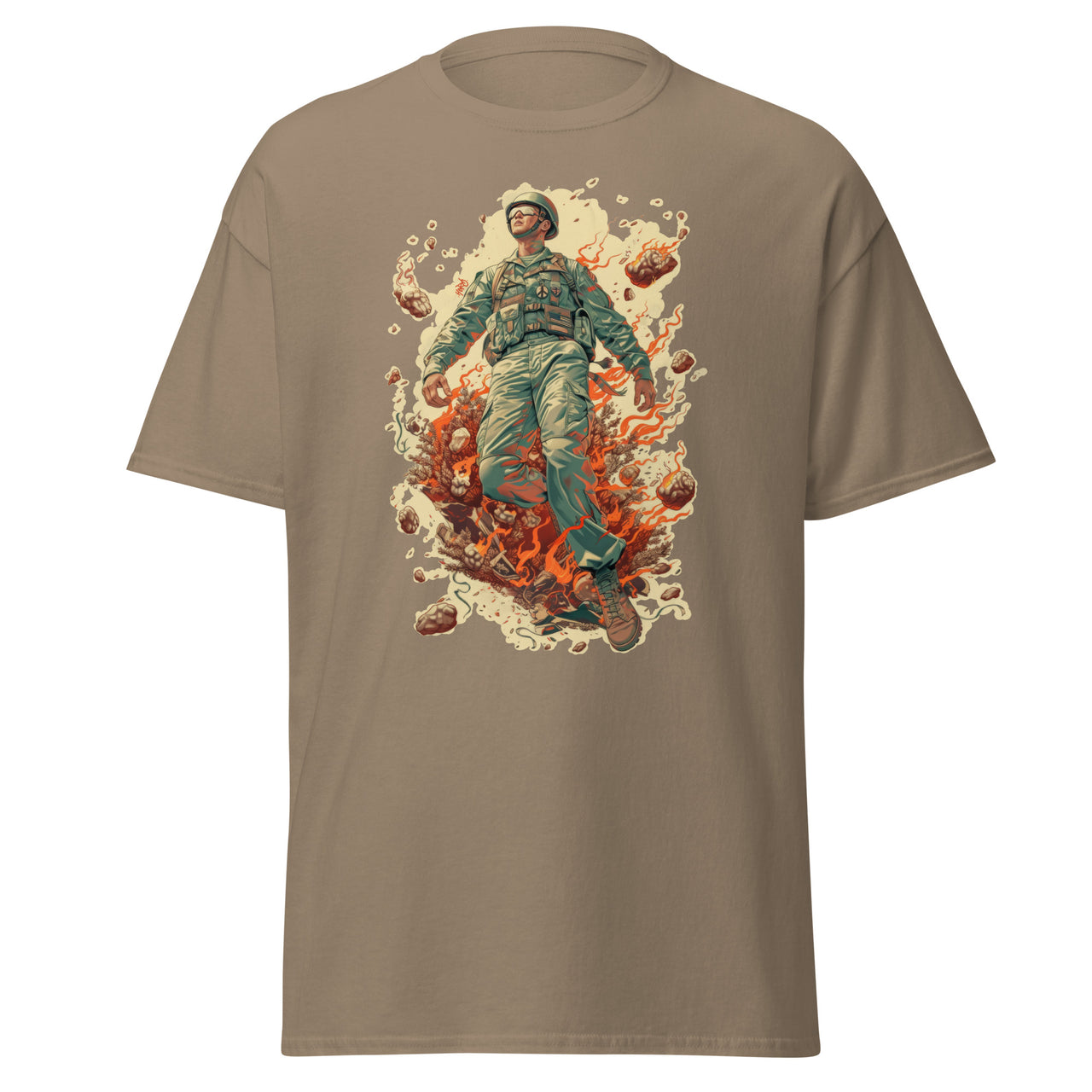 "A Man On Fire" Unisex Tee Shirt. - Studio Supreme OÜ