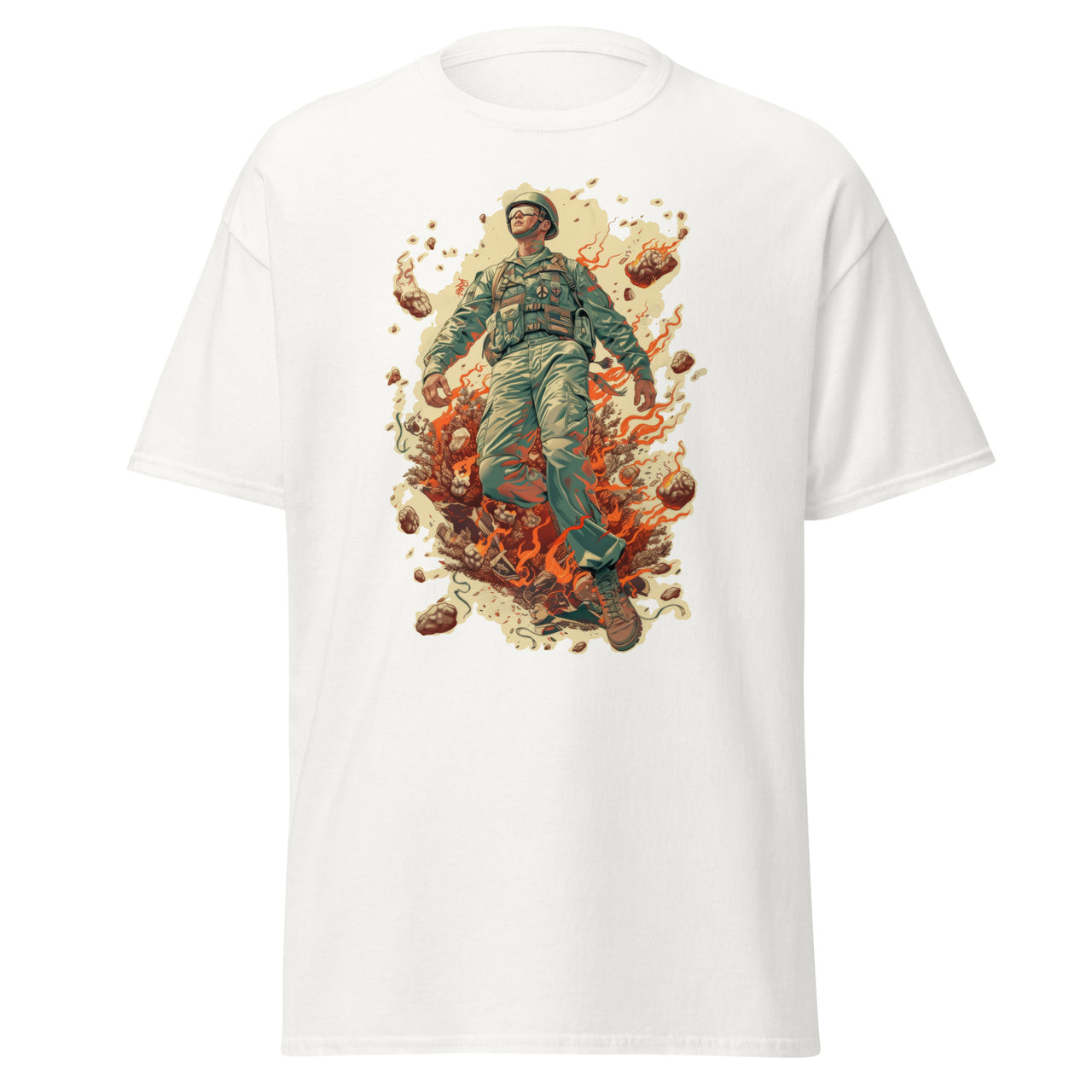 "A Man On Fire" Unisex Tee Shirt. - Studio Supreme OÜ