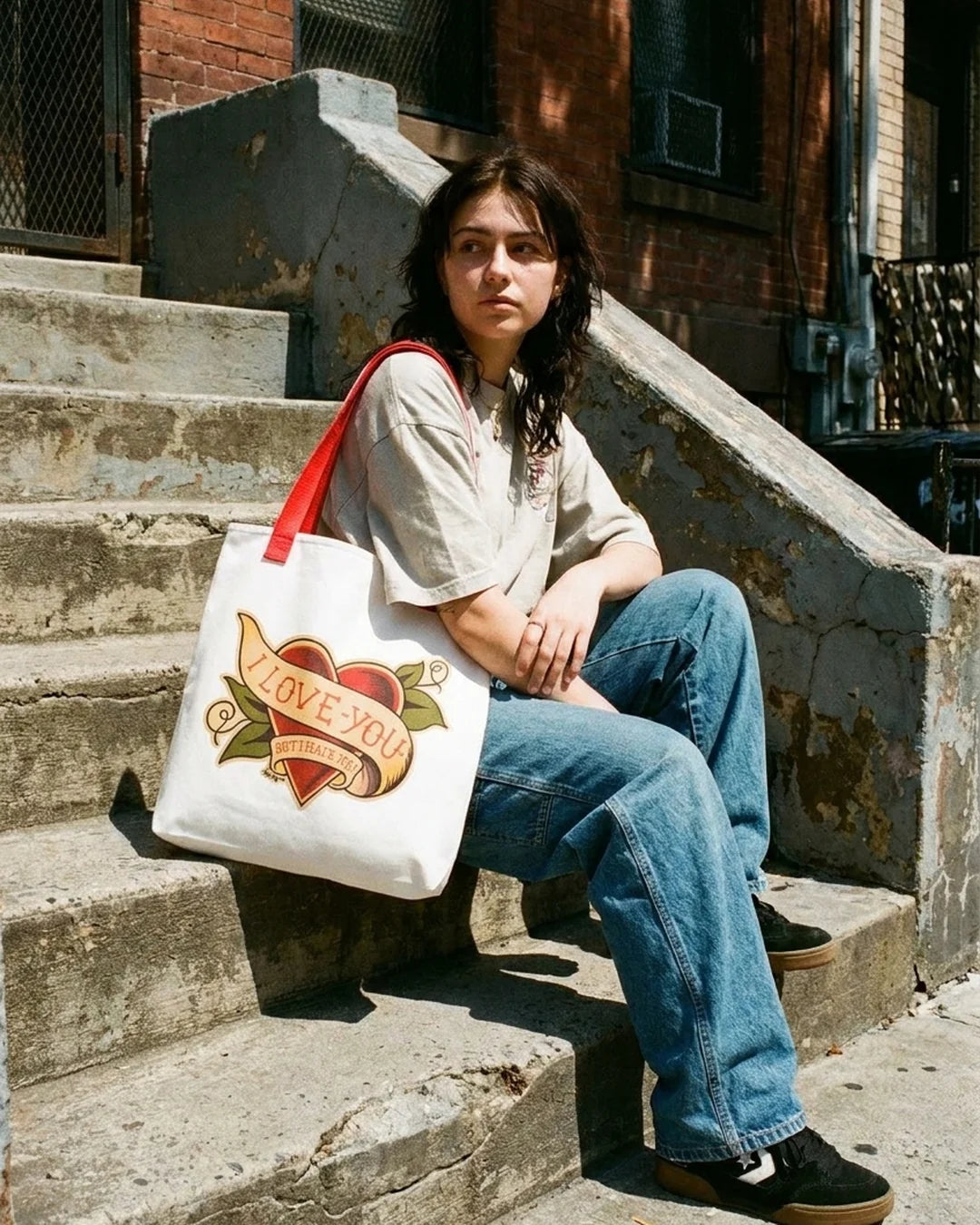 I Love You But I Hate You Tote Bag by Design Hero – lifestyle