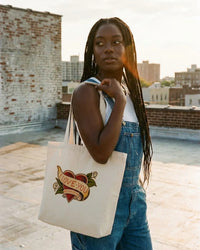 I Love You But I Hate You Large Organic Tote Bag by Design Hero – lifestyle