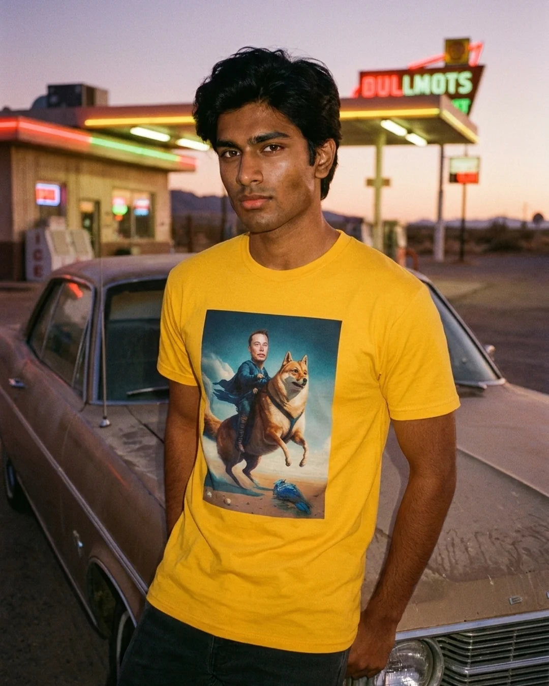 Shiba Elon Tee by Design Hero – lifestyle