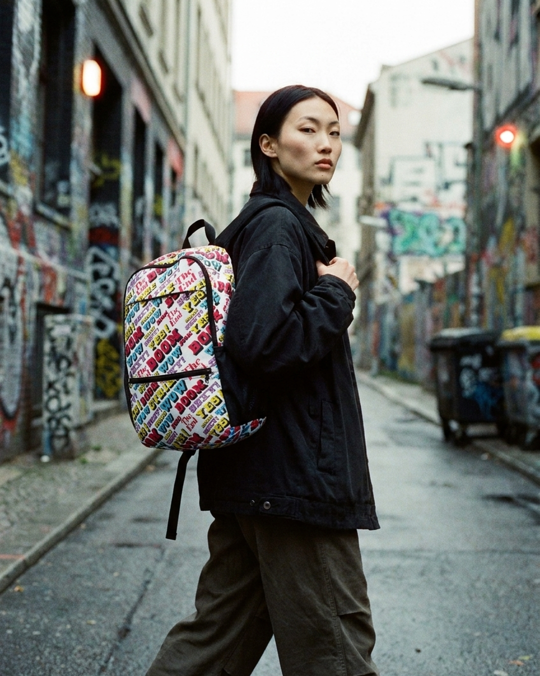 Strike Utility Backpack – All-Over Print by Hero by Design Hero – lifestyle