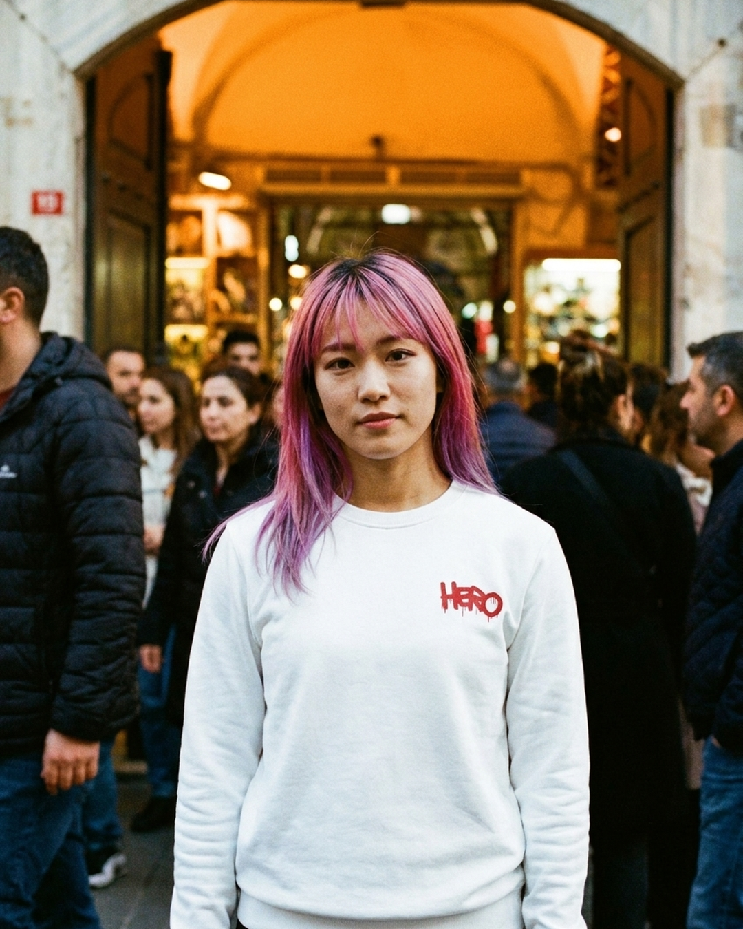 Unisex Hero Embroidery Sweatshirt: Classic Style Meets Eco-Friendly Design by Design Hero – lifestyle
