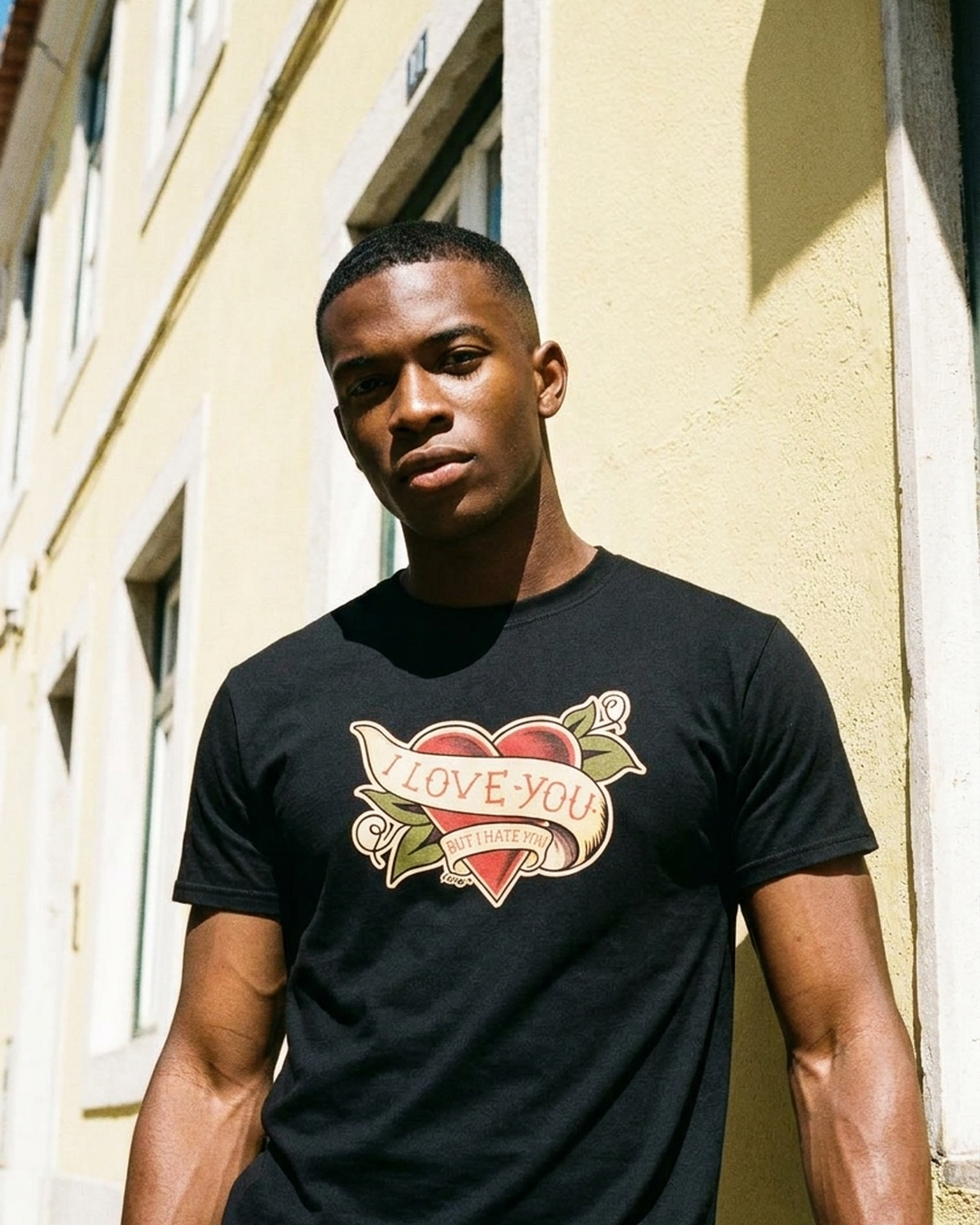 I Love You But I Hate You" Short-Sleeve Unisex T-Shirt by Design Hero – lifestyle