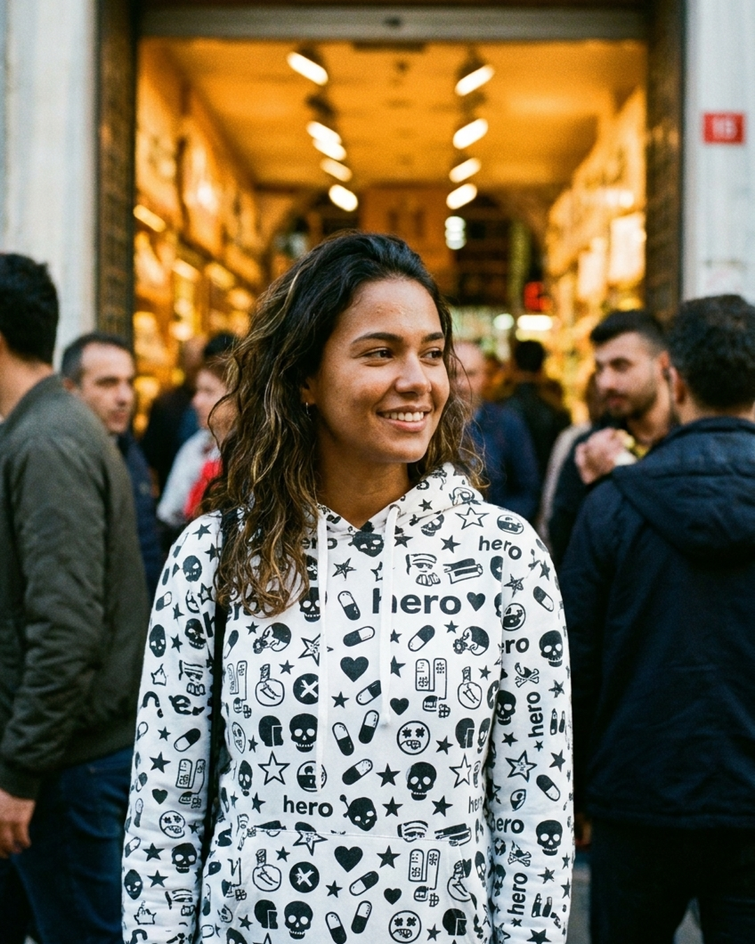 Skulls Hoodie | Unisex Skull Print Hoodie | DesignHero Shop by Design Hero – lifestyle