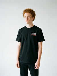 Model wearing the Studio Supreme Films tee by Design Hero, analog film photo
