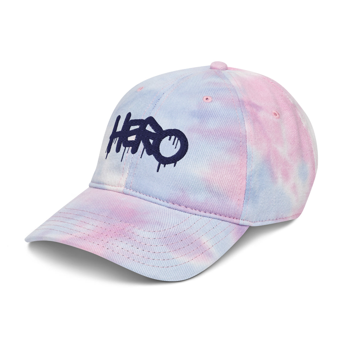 "Hero" Embroidery Tie Dye Hat - Add a Splash of Color to Your Style! - Design Hero