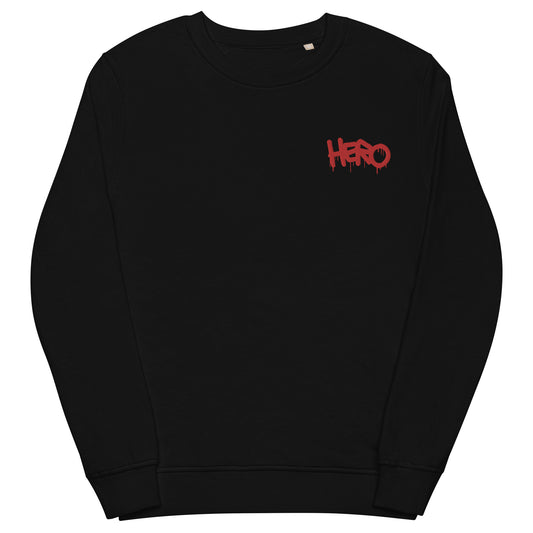 Unisex Hero Embroidery Sweatshirt: Classic Style Meets Eco-Friendly Design - Design Hero