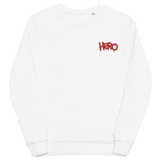 Unisex Hero Embroidery Sweatshirt: Classic Style Meets Eco-Friendly Design - Design Hero