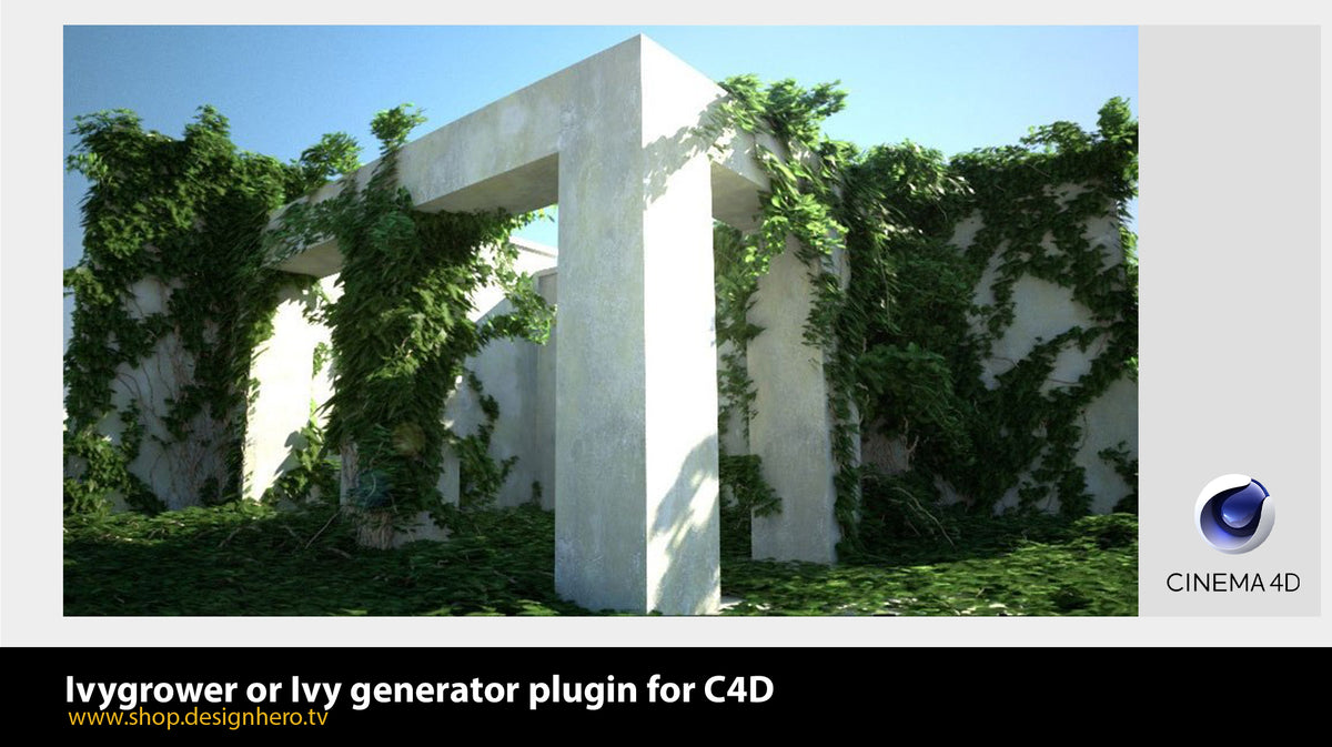 Ivy generator or Ivygrower plugin for C4D. - shop.designhero